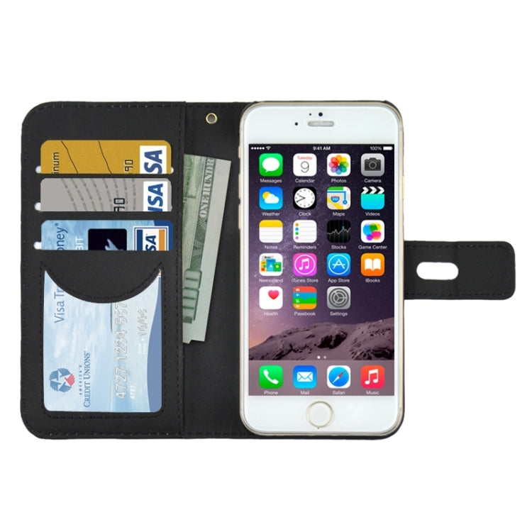 2 in 1 Horizontal Flip Magnetic Buckle Frosted Leather Case with Card Slots & Wallet for iPhone 6 & 6S