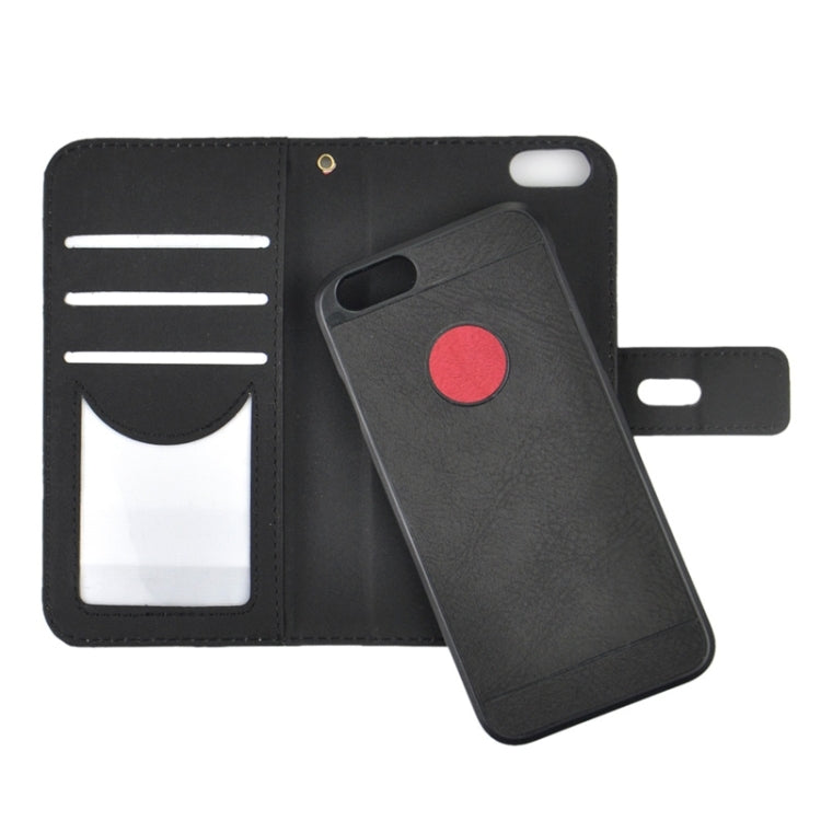 2 in 1 Horizontal Flip Magnetic Buckle Frosted Leather Case with Card Slots & Wallet for iPhone 6 & 6S