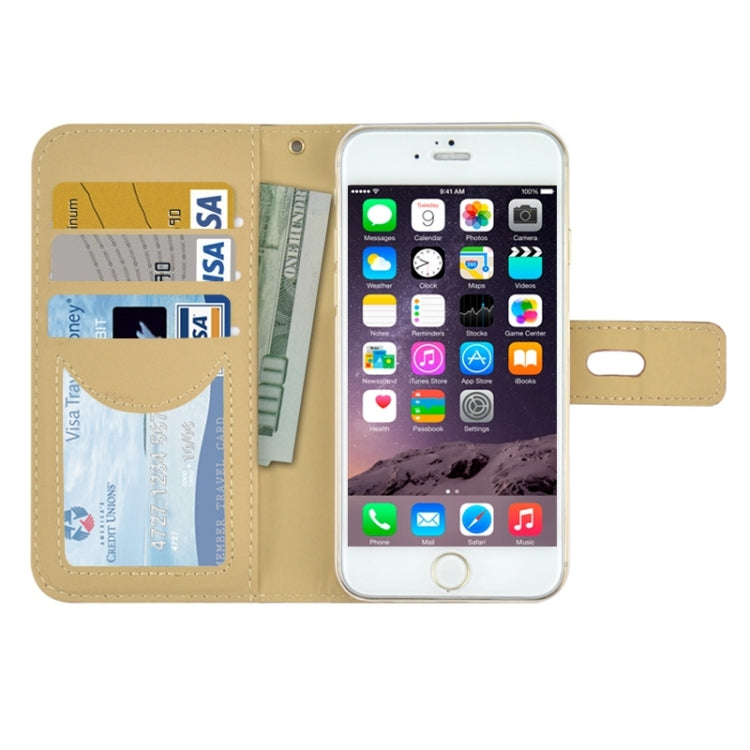 2 in 1 Horizontal Flip Magnetic Buckle Frosted Leather Case with Card Slots & Wallet for iPhone 6 & 6S
