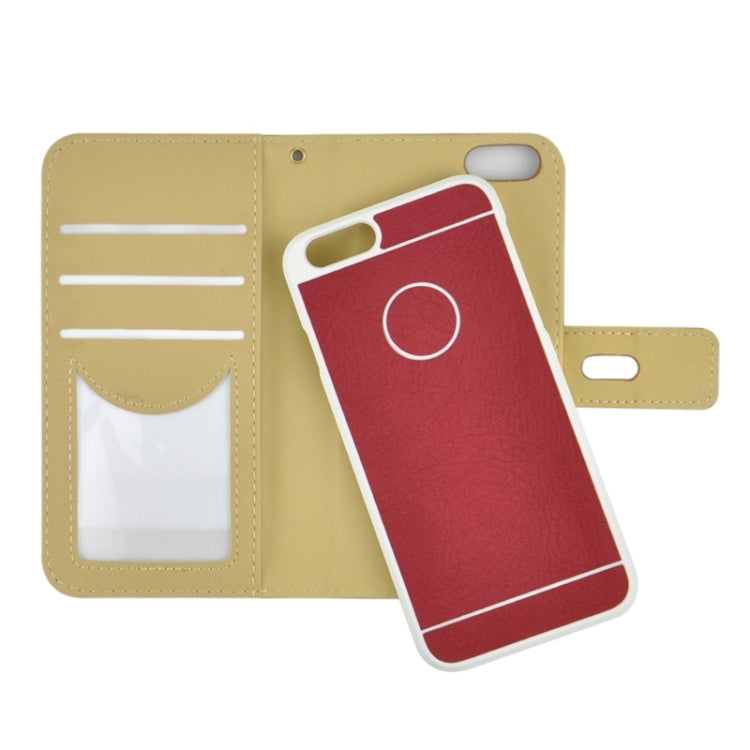 2 in 1 Horizontal Flip Magnetic Buckle Frosted Leather Case with Card Slots & Wallet for iPhone 6 & 6S
