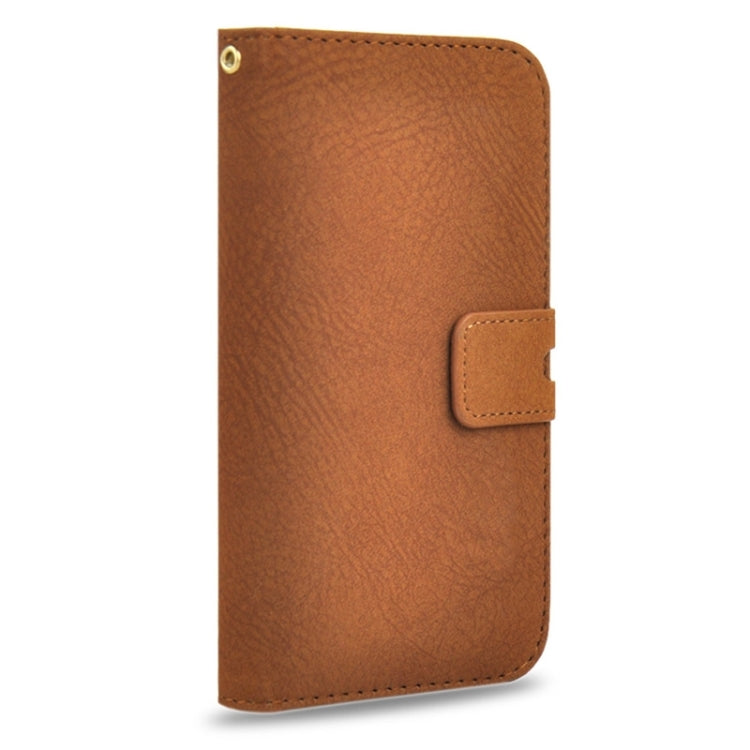 2 in 1 Horizontal Flip Magnetic Buckle Frosted Leather Case with Card Slots & Wallet for iPhone 6 & 6S