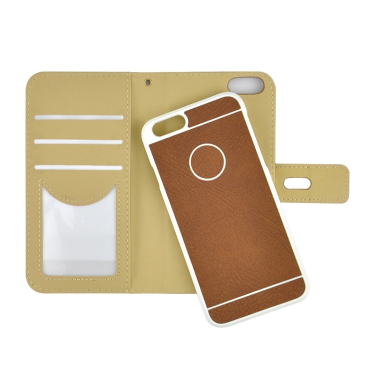 2 in 1 Horizontal Flip Magnetic Buckle Frosted Leather Case with Card Slots & Wallet for iPhone 6 & 6S