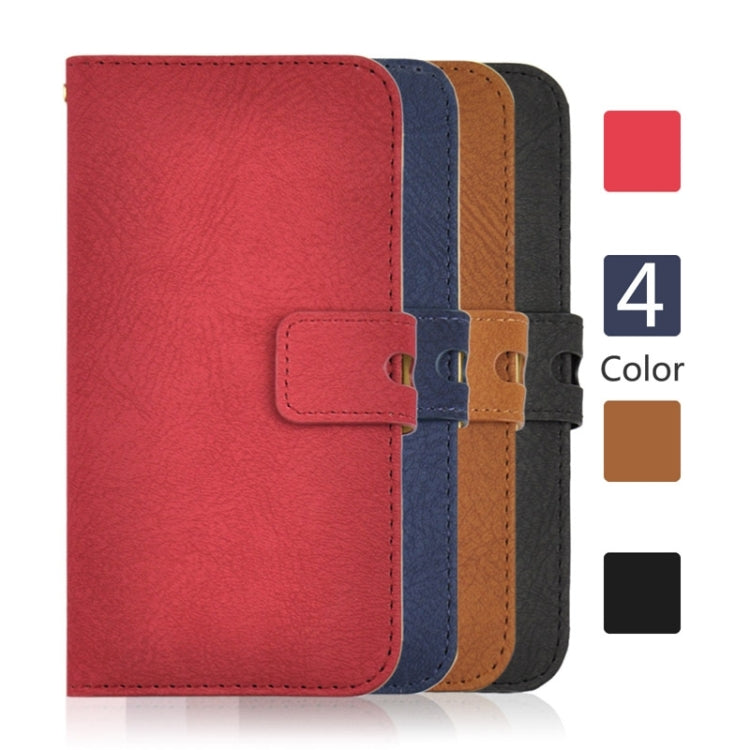 2 in 1 Horizontal Flip Magnetic Buckle Frosted Leather Case with Card Slots & Wallet for iPhone 6 & 6S