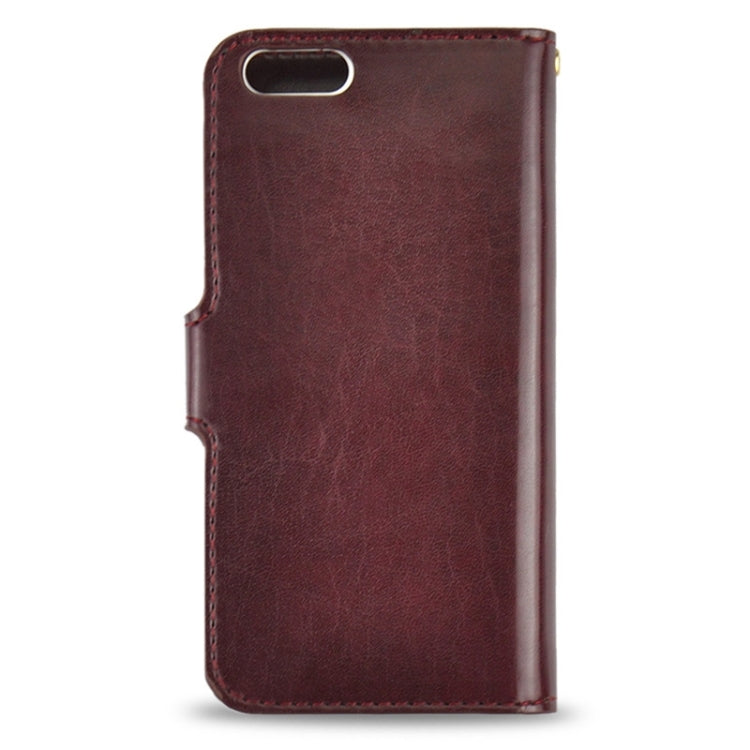 2 in 1 High Light Crazy Horse Texture Horizontal Flip Magnetic Buckle Leather Case with Card Slots for iPhone 6