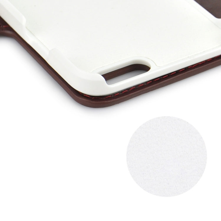 2 in 1 High Light Crazy Horse Texture Horizontal Flip Magnetic Buckle Leather Case with Card Slots for iPhone 6