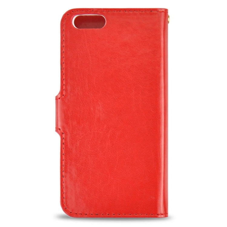 2 in 1 High Light Crazy Horse Texture Horizontal Flip Magnetic Buckle Leather Case with Card Slots for iPhone 6