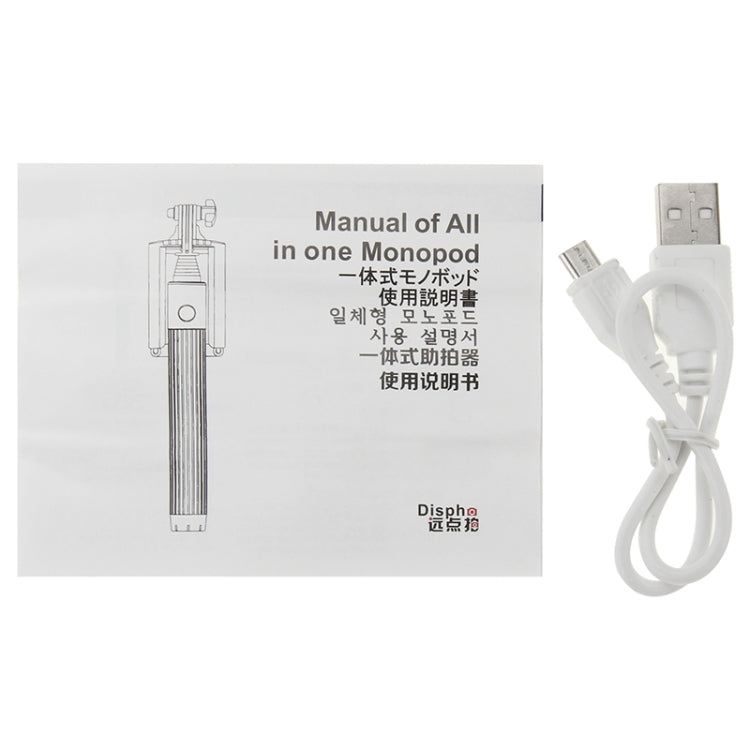 Portable Bluetooth Selfie Stick Monopod Extendable Handheld Holder, Max Length: 80cm