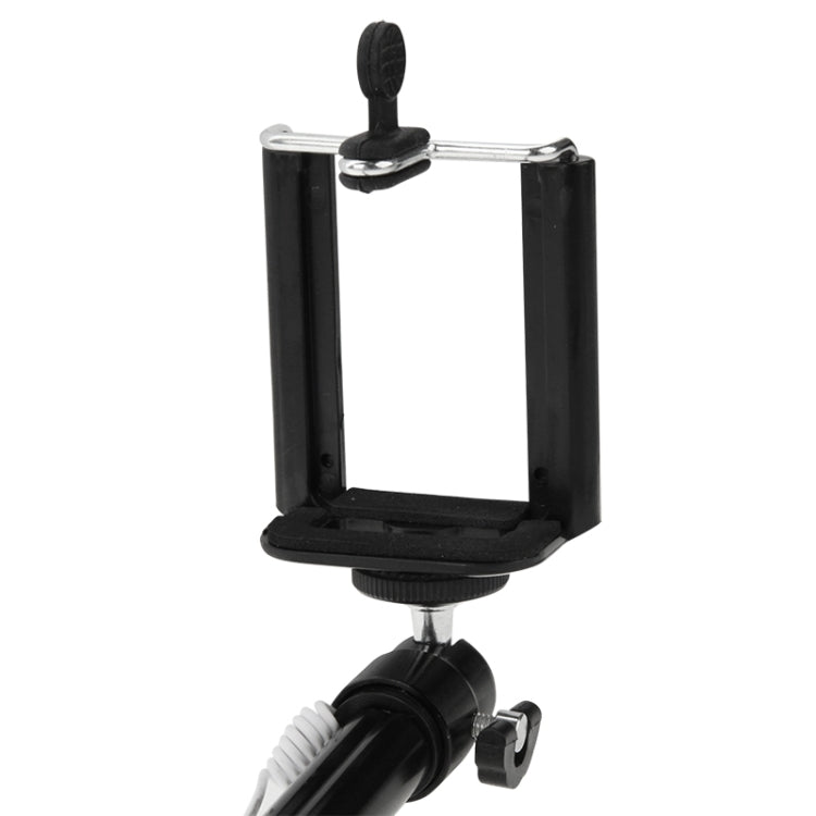 Portable Wire Controlled Selfie Stick Monopod Extendable Handheld Holder, Max Length: 1m(Dark Blue)