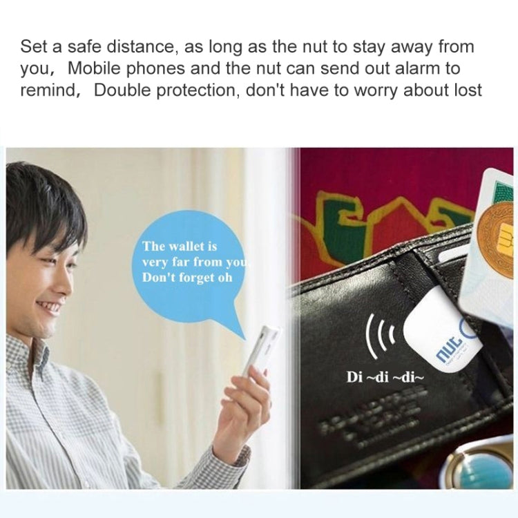 NUT 2 Intelligent Bluetooth 4.0 Anti-lost Tracking Tag Alarm Patch for Android Smartphone / iPhone(White)