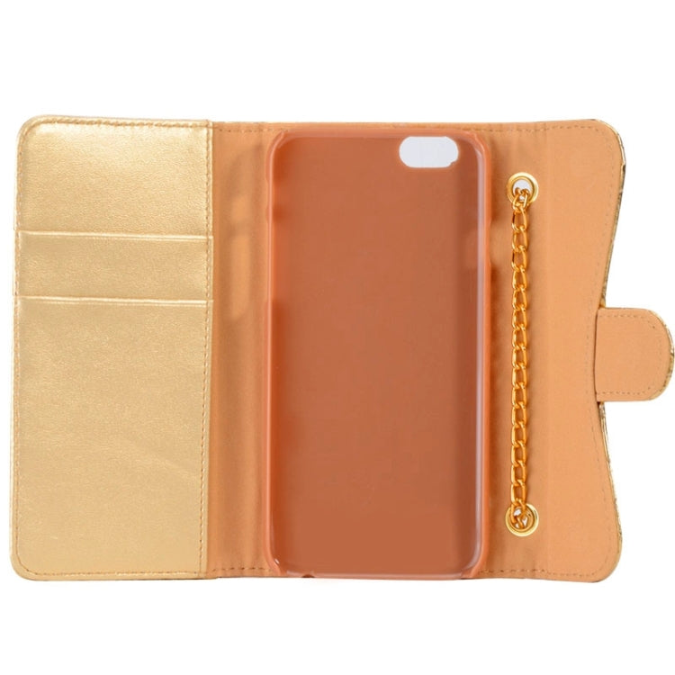 Plaid Texture Shiny Sheepskin Flip Leather Case with Card Slots & Wallet & Holder & Lanyards for iPhone 6 & 6S