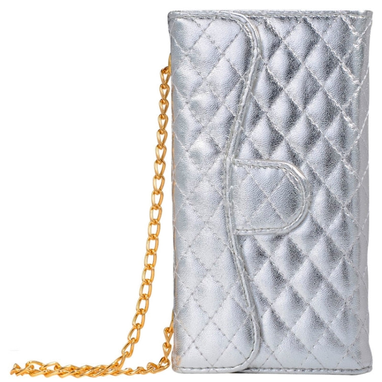 Plaid Texture Shiny Sheepskin Flip Leather Case with Card Slots & Wallet & Holder & Lanyards for iPhone 6 & 6S