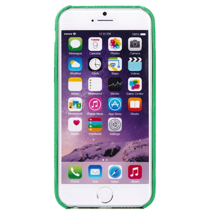 Football Texture Durable Soft TPU Imitation Leather Case for iPhone 6 & 6S(Green)