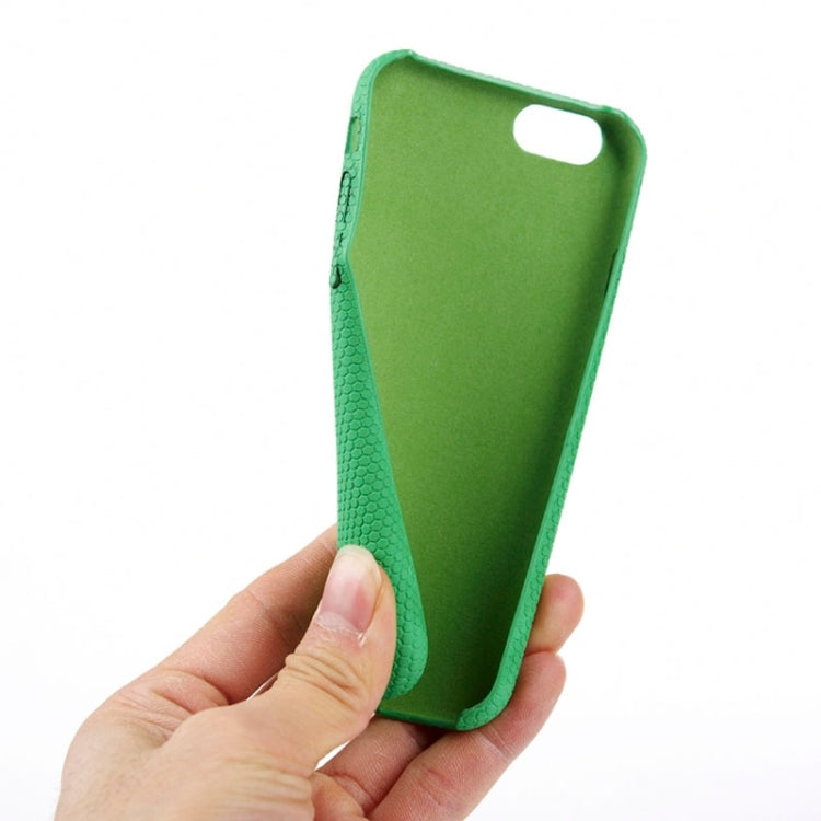 Football Texture Durable Soft TPU Imitation Leather Case for iPhone 6 & 6S(Green)