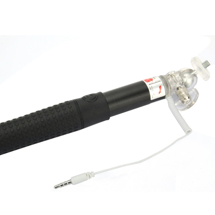 Anti-skid Aluminium Alloy 3.5mm Audio Cable Take Pole Self-timer Controller for iPhone 6 & 6S & 5 / Galaxy S3 / S4 / S5 / NOTE, Max Length: 85cm