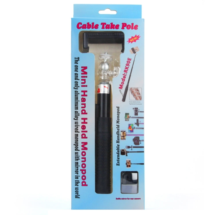 Anti-skid Aluminium Alloy 3.5mm Audio Cable Take Pole Self-timer Controller for iPhone 6 & 6S & 5 / Galaxy S3 / S4 / S5 / NOTE, Max Length: 85cm