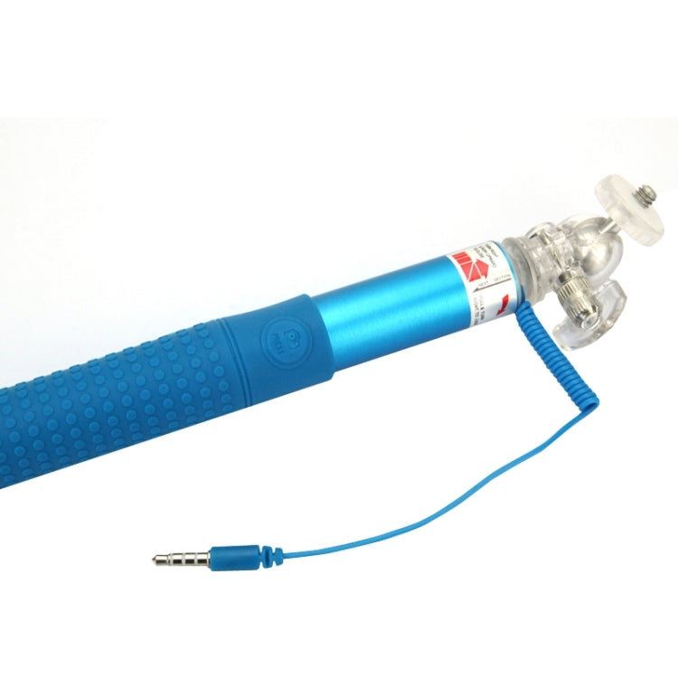 Anti-skid Aluminium Alloy 3.5mm Audio Cable Take Pole Self-timer Controller for iPhone 6 & 6S & 5 / Galaxy S3 / S4 / S5 / NOTE, Max Length: 85cm