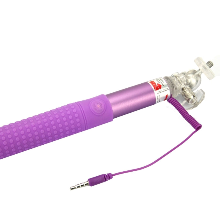 Anti-skid Aluminium Alloy 3.5mm Audio Cable Take Pole Self-timer Controller for iPhone 6 & 6S & 5 / Galaxy S3 / S4 / S5 / NOTE, Max Length: 85cm