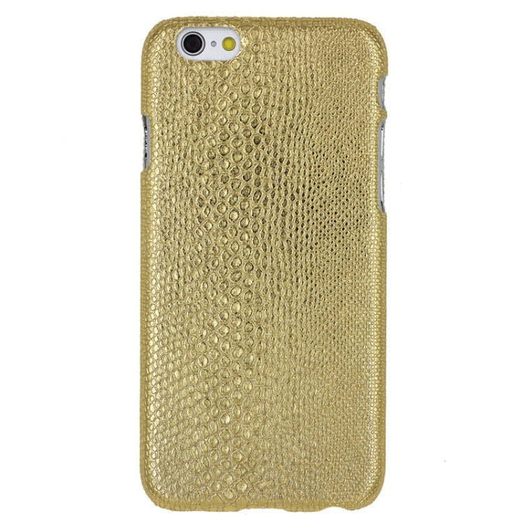 Snakeskin Texture Paste Skin PC Protective Case for iPhone 6 & 6S(Gold)