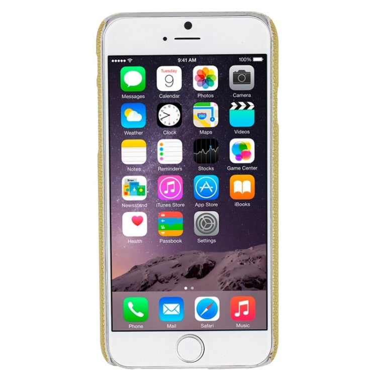 Snakeskin Texture Paste Skin PC Protective Case for iPhone 6 & 6S(Gold)