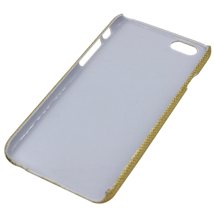 Snakeskin Texture Paste Skin PC Protective Case for iPhone 6 & 6S(Gold)