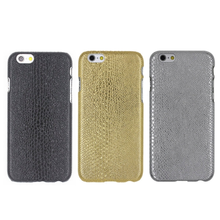 Snakeskin Texture Paste Skin PC Protective Case for iPhone 6 & 6S(Gold)