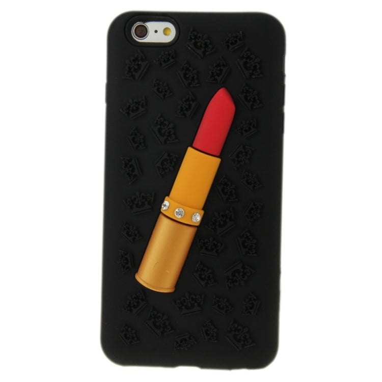 3D Lipstick Pattern Silicone Protective Case for iPhone 6