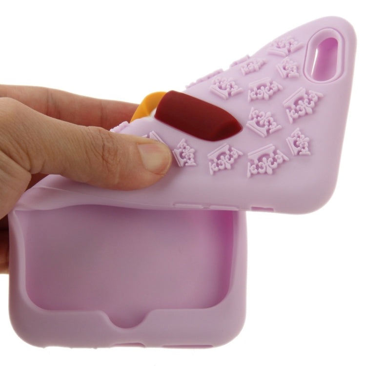 3D Lipstick Pattern Silicone Protective Case for iPhone 6