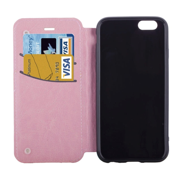 Pineapple Pattern Leather Case with Holder & Card Slot for iPhone 6 & 6S