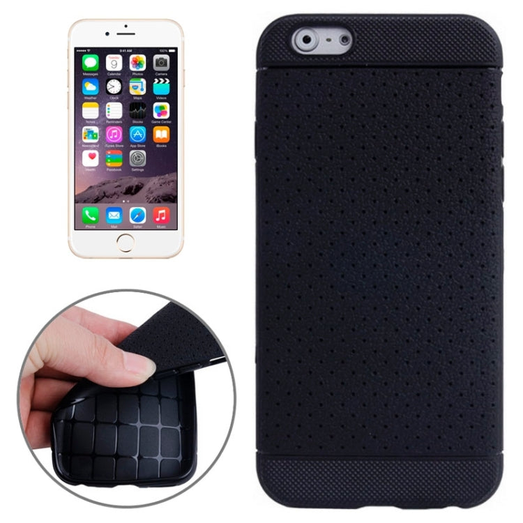 Litchi Texture with Holes Anti-slip TPU Protective Case for iPhone 6 & 6S