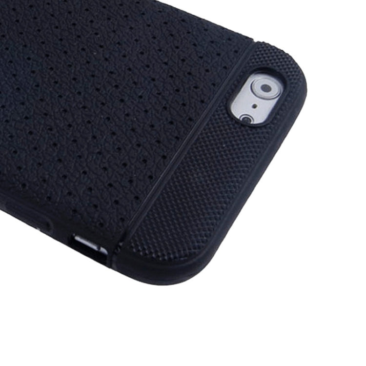 Litchi Texture with Holes Anti-slip TPU Protective Case for iPhone 6 & 6S