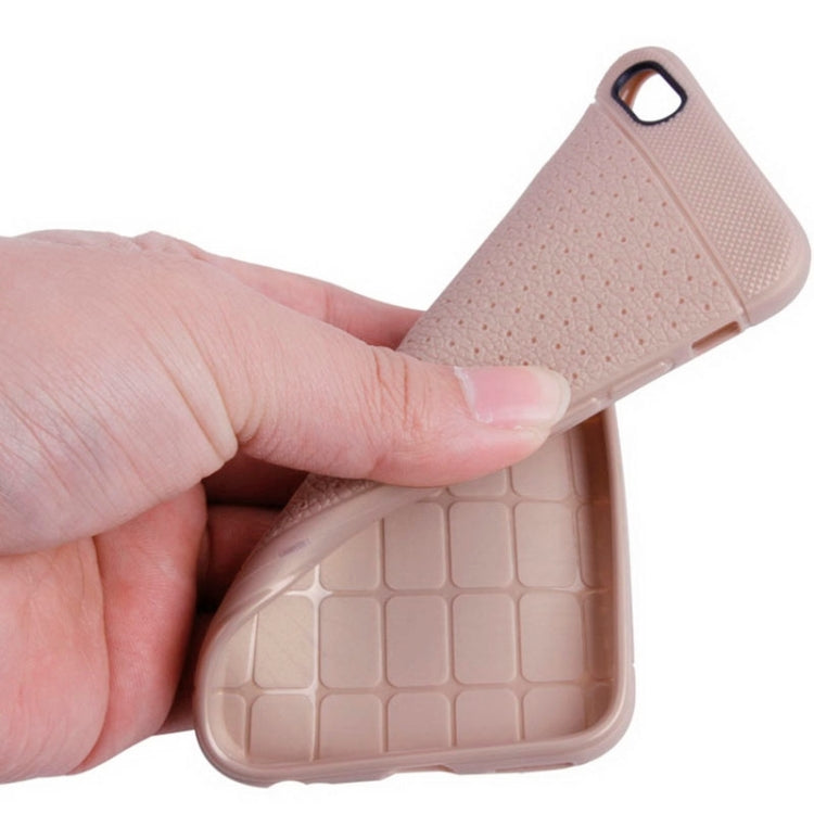 Litchi Texture with Holes Anti-slip TPU Protective Case for iPhone 6 & 6S