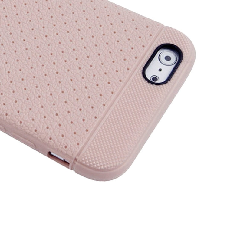 Litchi Texture with Holes Anti-slip TPU Protective Case for iPhone 6 & 6S