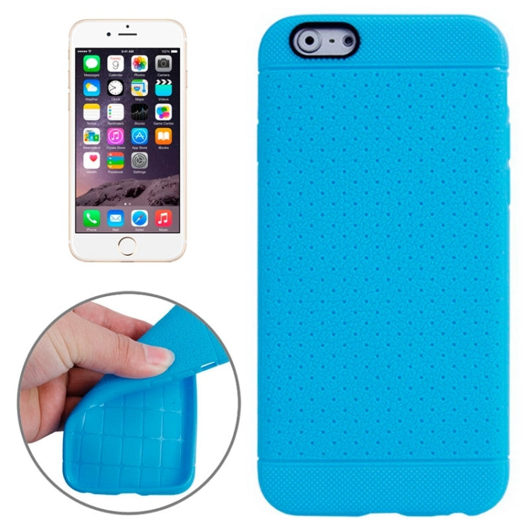 Litchi Texture with Holes Anti-slip TPU Protective Case for iPhone 6 & 6S