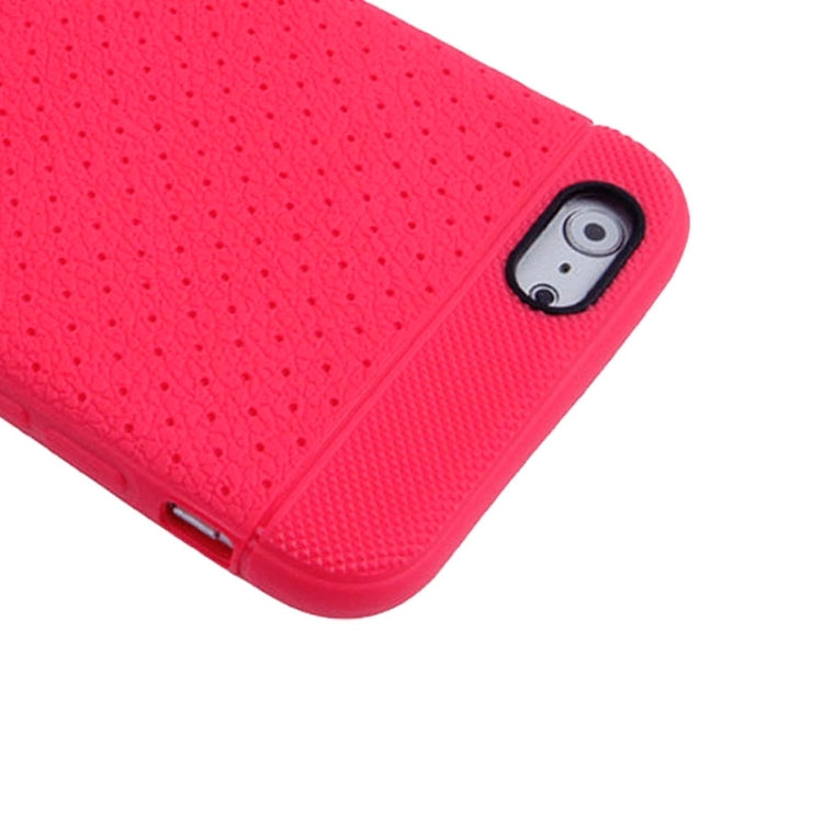 Litchi Texture with Holes Anti-slip TPU Protective Case for iPhone 6 & 6S