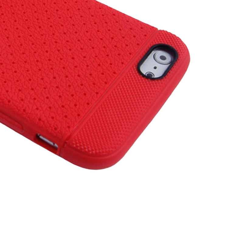 Litchi Texture with Holes Anti-slip TPU Protective Case for iPhone 6 & 6S