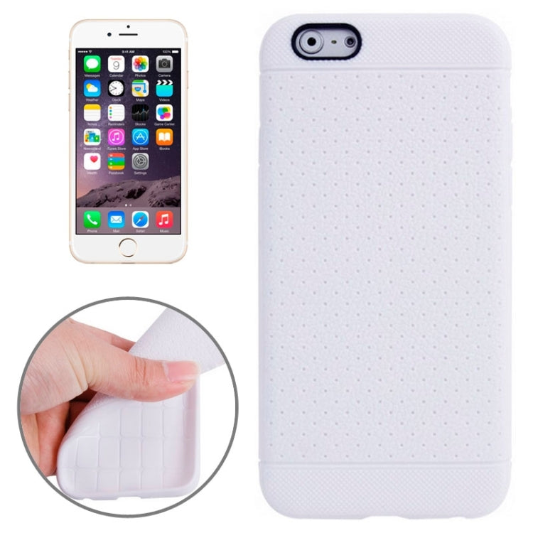 Litchi Texture with Holes Anti-slip TPU Protective Case for iPhone 6 & 6S