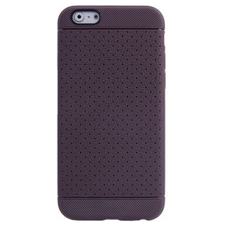 Litchi Texture with Holes Anti-slip TPU Protective Case for iPhone 6 & 6S