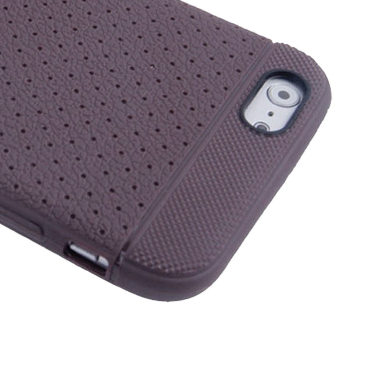Litchi Texture with Holes Anti-slip TPU Protective Case for iPhone 6 & 6S