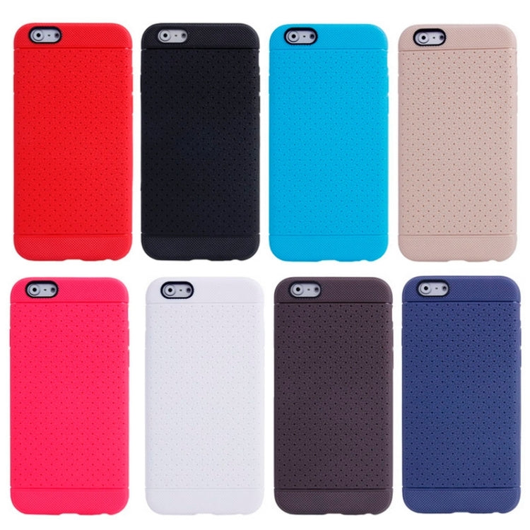 Litchi Texture with Holes Anti-slip TPU Protective Case for iPhone 6 & 6S