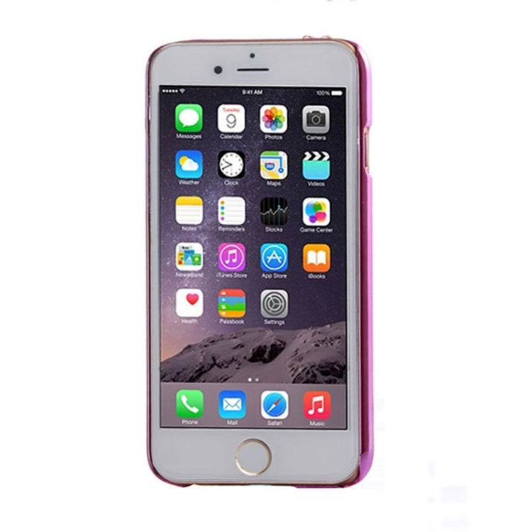 Sheep Pattern Ultra Thin Plating Border Transparent Plastic Back Cover Case for iPhone 6 & 6S