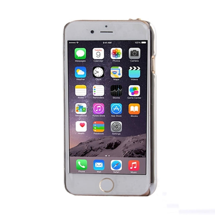 Sheep Pattern Ultra Thin Plating Border Transparent Plastic Back Cover Case for iPhone 6 & 6S