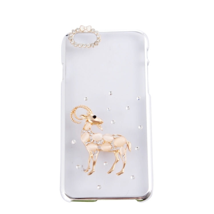 Sheep Pattern Ultra Thin Plating Border Transparent Plastic Back Cover Case for iPhone 6 & 6S