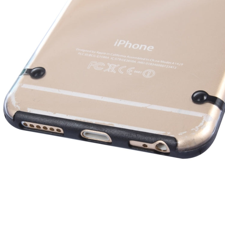 Luminous Frame Transparent Back Shell Plastic Case for iPhone 6 & 6S