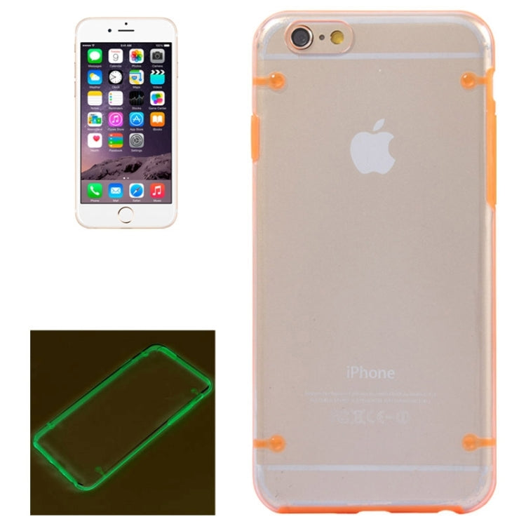 Luminous Frame Transparent Back Shell Plastic Case for iPhone 6 & 6S