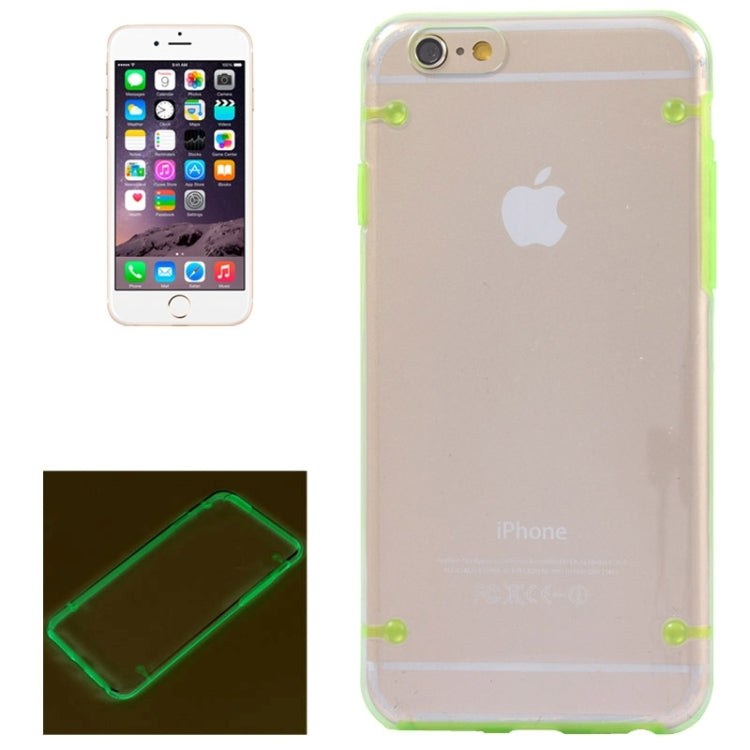 Luminous Frame Transparent Back Shell Plastic Case for iPhone 6 & 6S