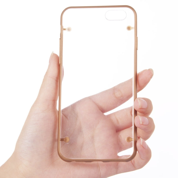 Luminous Frame Transparent Back Shell Plastic Case for iPhone 6 & 6S