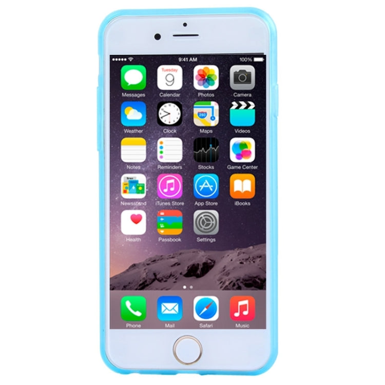 Luminous Frame Transparent Back Shell Plastic Case for iPhone 6 & 6S