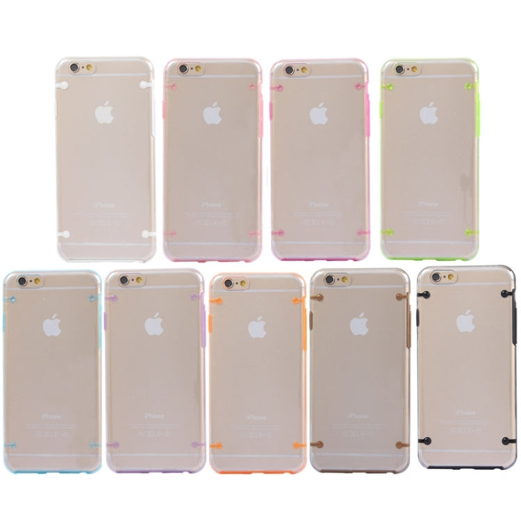 Luminous Frame Transparent Back Shell Plastic Case for iPhone 6 & 6S