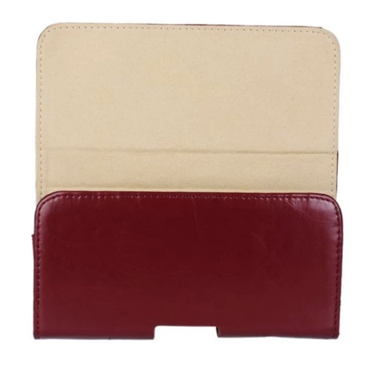 Crazy Horse Texture Horizontal Style Leather Waist Bag for iPhone 6 & 6S & 5 & 5S / Galaxy S5 & S4 & S3