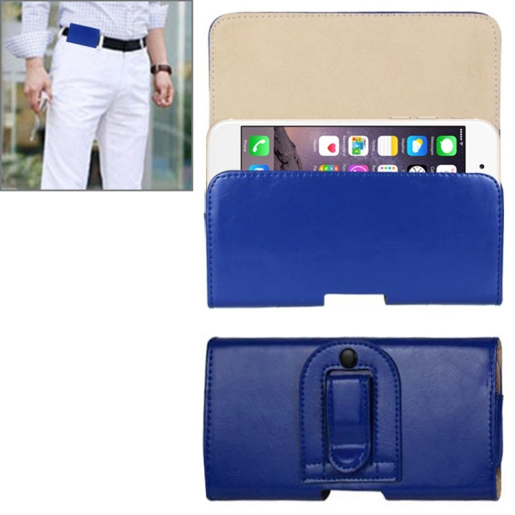 Crazy Horse Texture Horizontal Style Leather Waist Bag for iPhone 6 & 6S & 5 & 5S / Galaxy S5 & S4 & S3